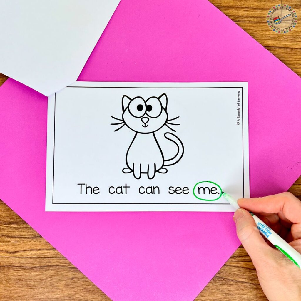 100 Printable Sight Word Readers For Kindergarten - A Spoonful Of throughout Free Printable Sight Word Books