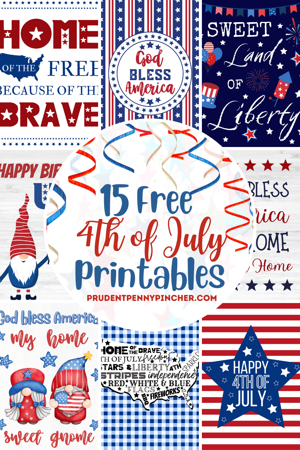 15 Free 4Th Of July Printables - Prudent Penny Pincher with regard to Free Fourth Of July Printables
