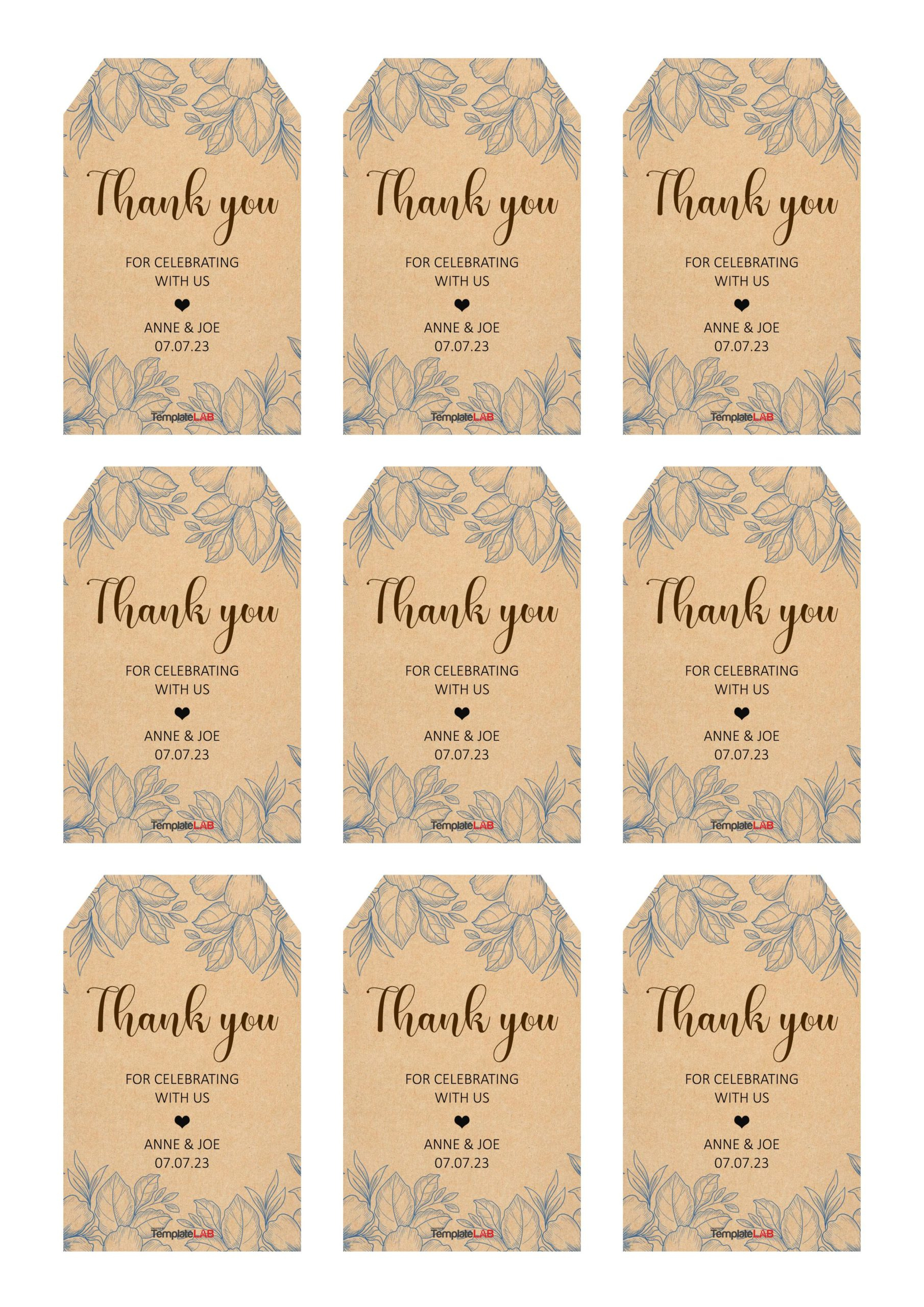 19 Free Editable Gift Tag Templates [Word, Pptx, Psd] pertaining to Downloadable Editable Free Printable Gift Tags Templates