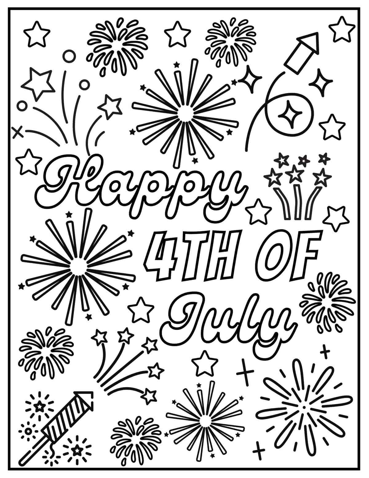 20 Free 4Th Of July Coloring Pages - Prudent Penny Pincher with Free Fourth of July Printables