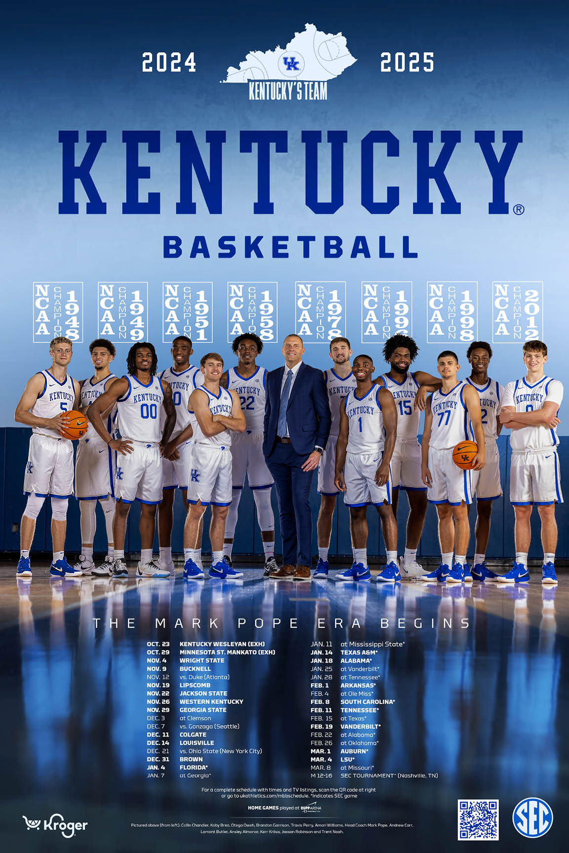 2024-25 Kentucky Men'S And Women'S Basketball Posters Unveiled in Printable Uk Wildcats Basketball Schedule