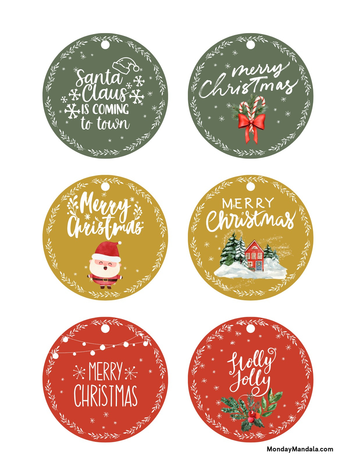 25 Free Printable Christmas Gift Tags | Baking You Happier pertaining to Free Printable Xmas Gift Labels