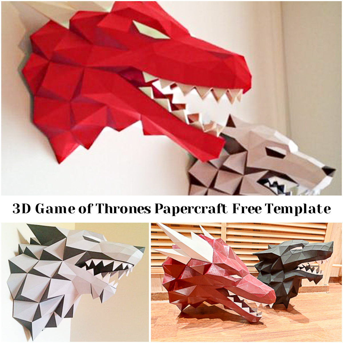 3D Game Of Thrones Papercraft Free Templates | Free Download with 3d Paper Crafts Templates Free Printable