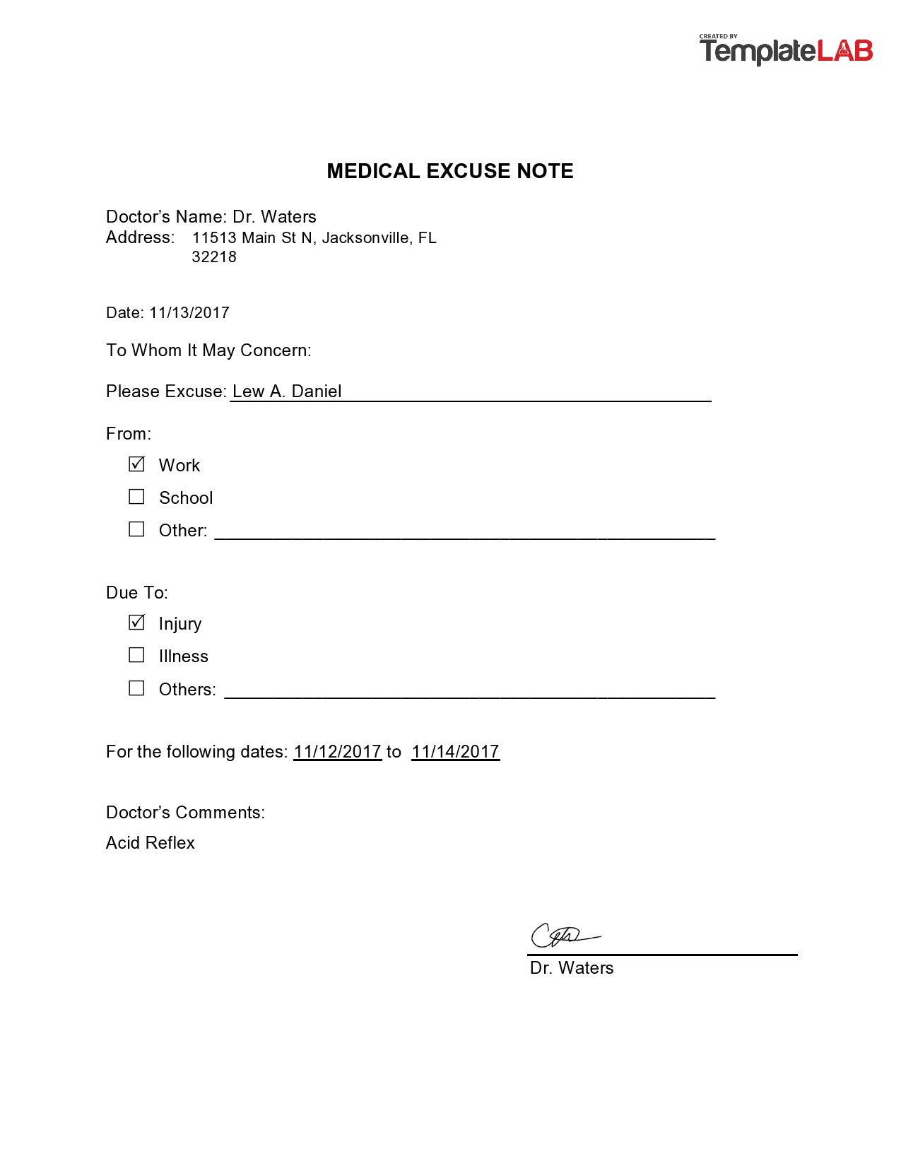 50+ Free Doctor Note Templates [For Work Or School] pertaining to Printable Doctor Notes For Work