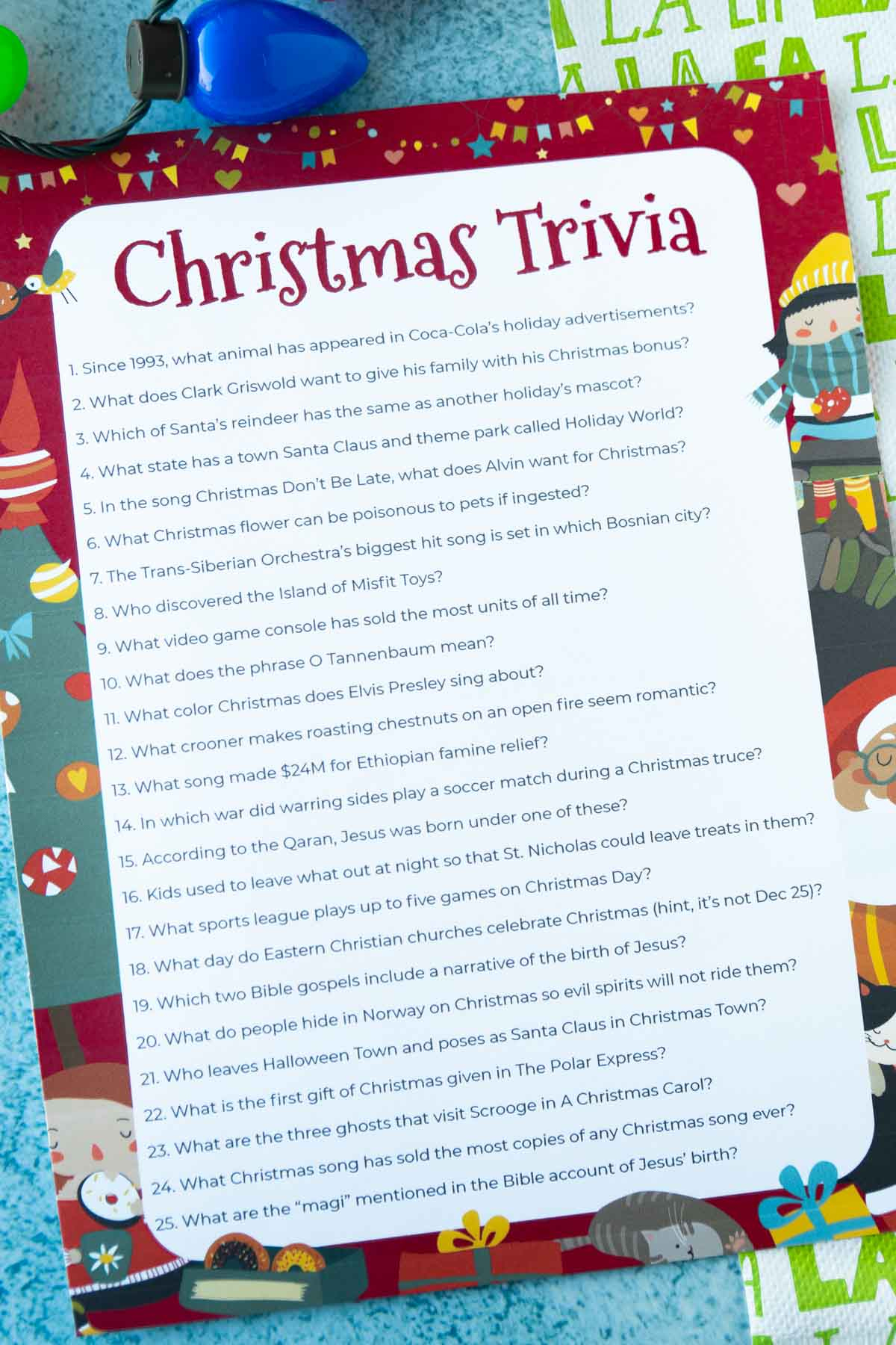 75+ Christmas Trivia Questions {Free Printable!} - Play Party Plan throughout Free Christmas Trivia Printable With Answers