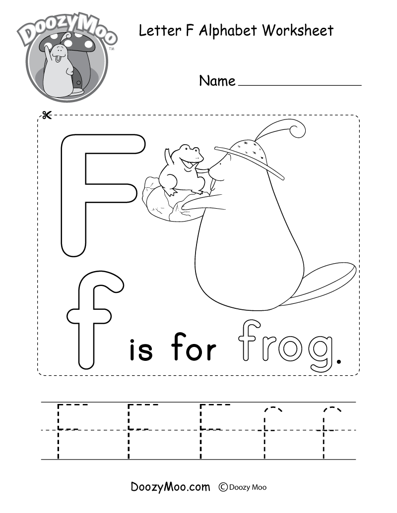 Alphabet Worksheets (Free Printables) - Doozy Moo in Free Printable Preschool Alphabet Worksheets