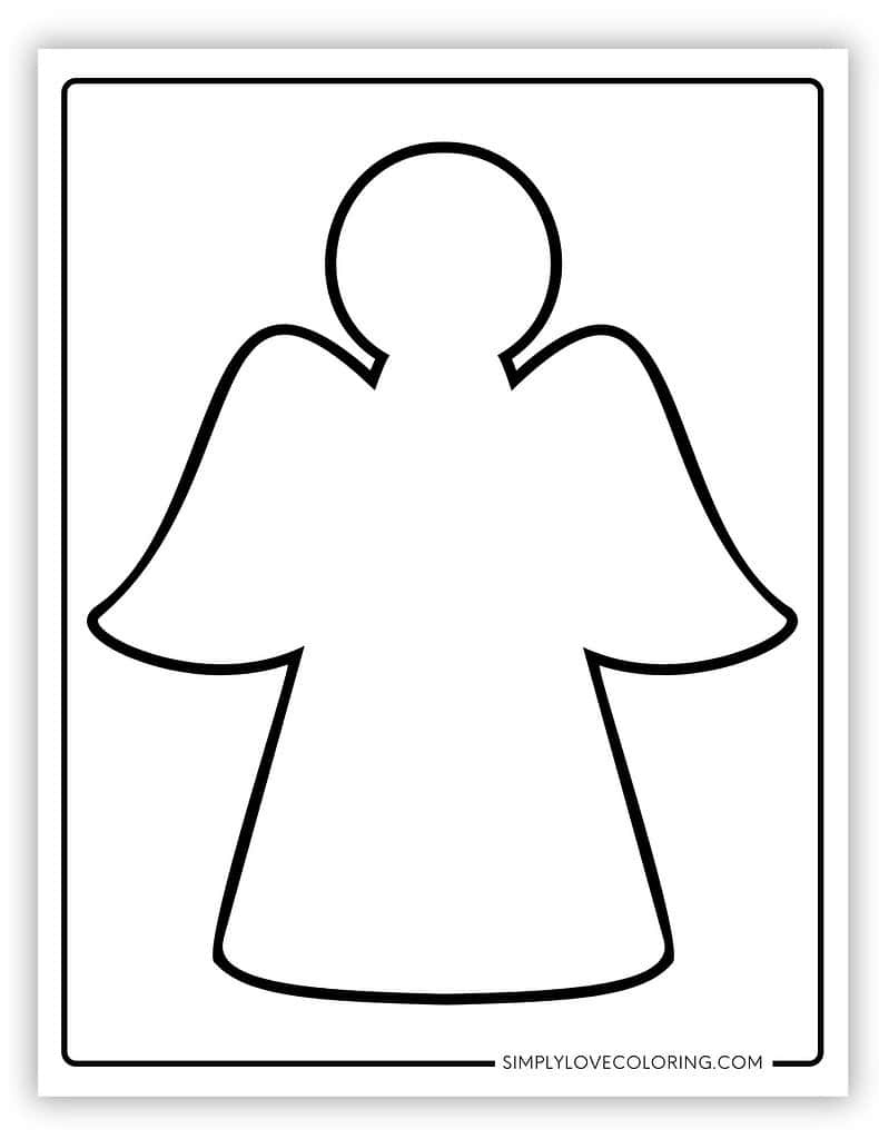 Angel Templates (Free Pdf Printables) – Simply Love Coloring for Free Printable Angel Tree Template