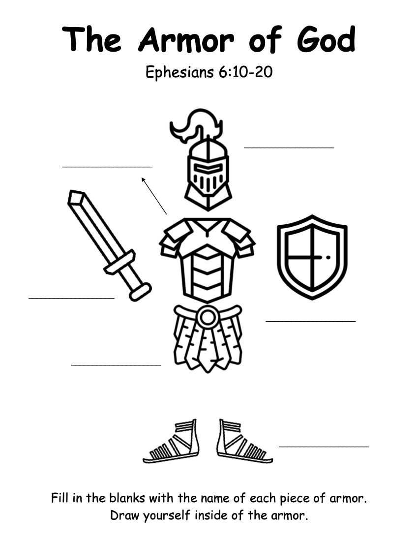 Armor Of God — Victory Kids regarding Free Printable Armor Of God Printables