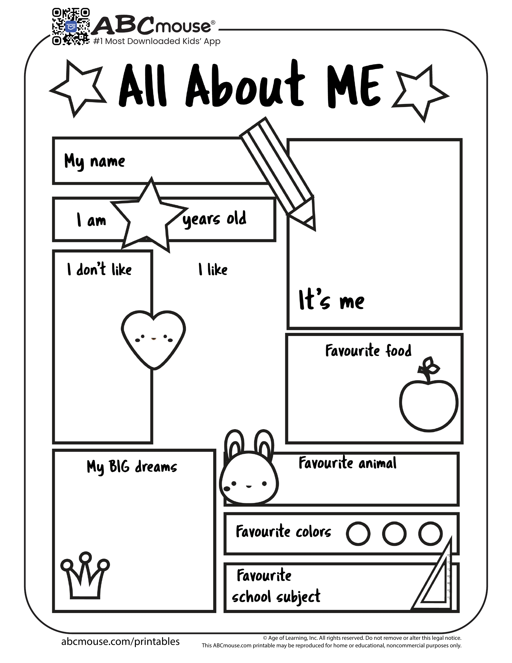 Back To School Worksheets For Kids | Abcmouse in Free Printable Worksheets For Homeschool