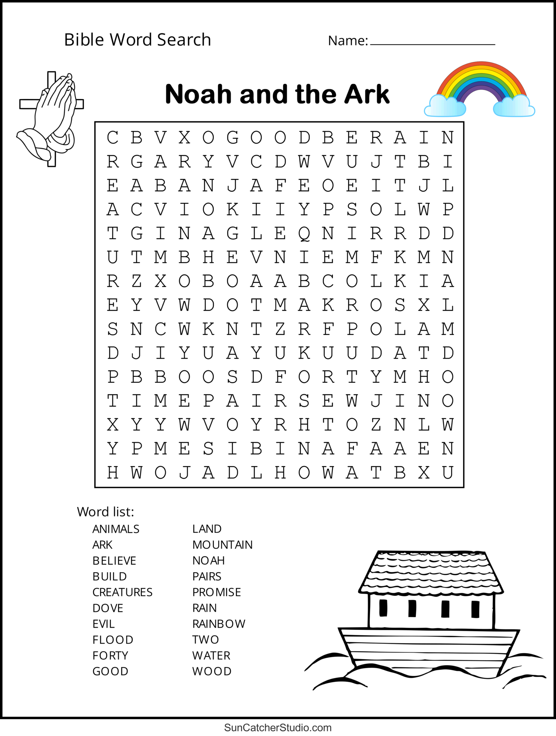 Bible Word Search (Free Printable Christian Puzzles) – Free pertaining to Free Printable Bible Word Finds