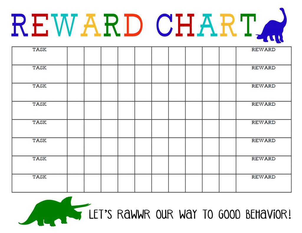 Blank Reward Chart Printable - The Girl Creative for Children's Reward Charts Printable Free
