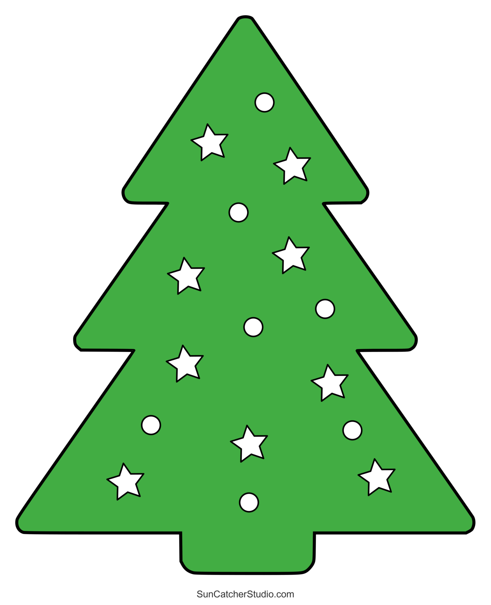 Christmas Tree Templates And Stencils (Free Printable Patterns with Free Xmas Tree Template Printable