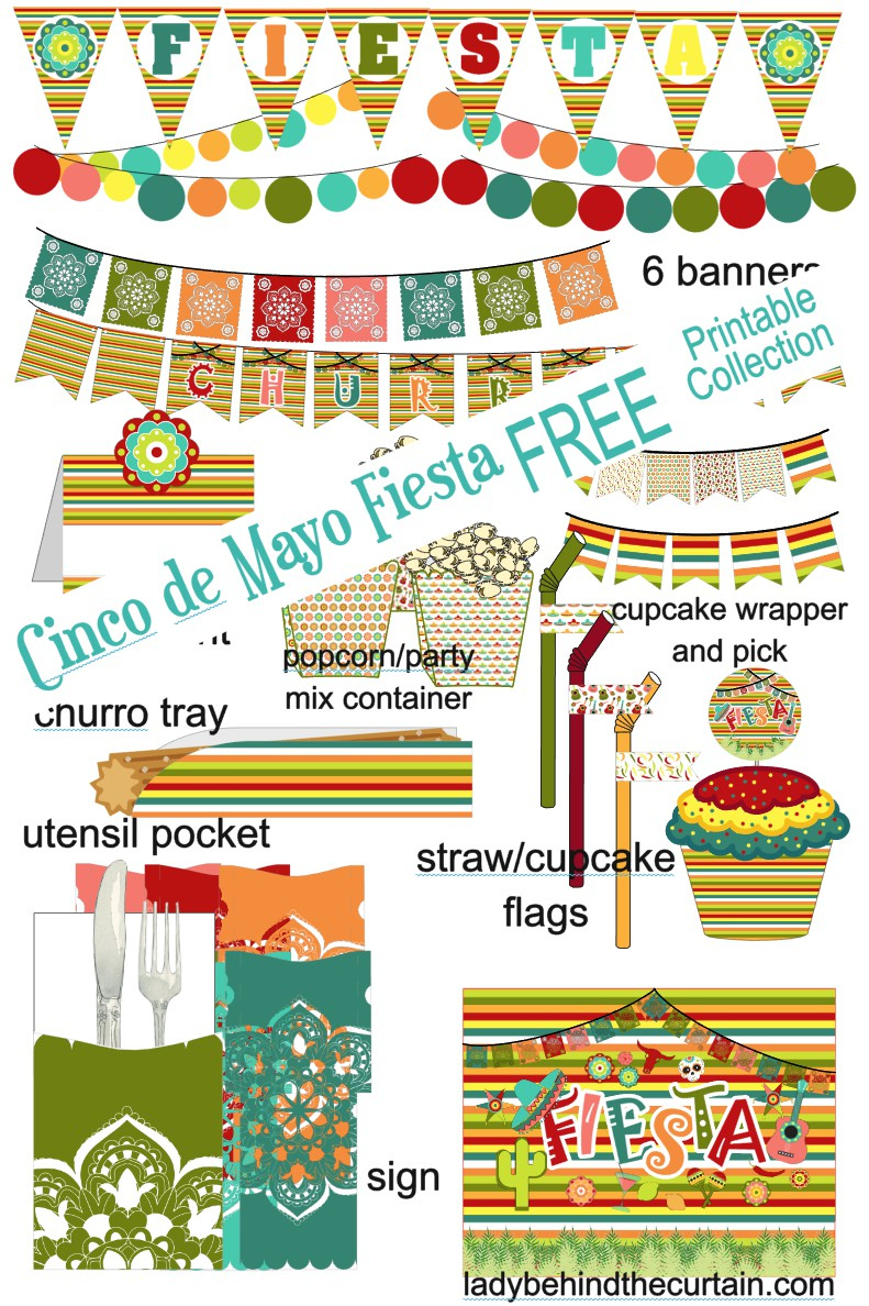 Cinco De Mayo Fiesta Party Free Printable Collection pertaining to Cinco De Mayo Printables Free