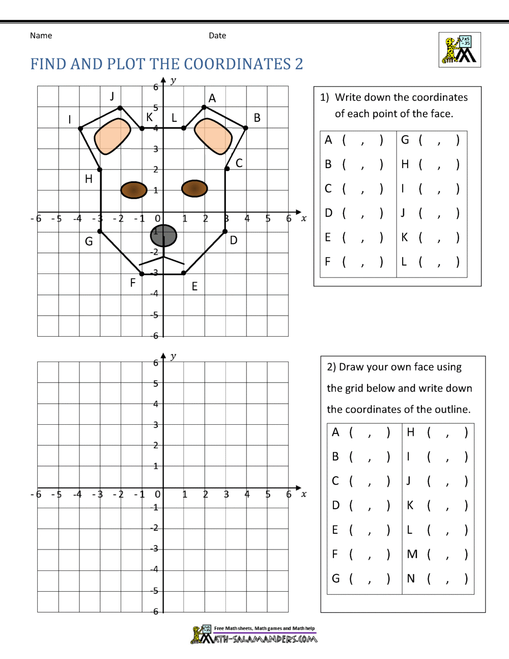 Coordinate Plane Worksheets - 4 Quadrants - Worksheets Library with regard to Coordinate Graphing Pictures Free Printable