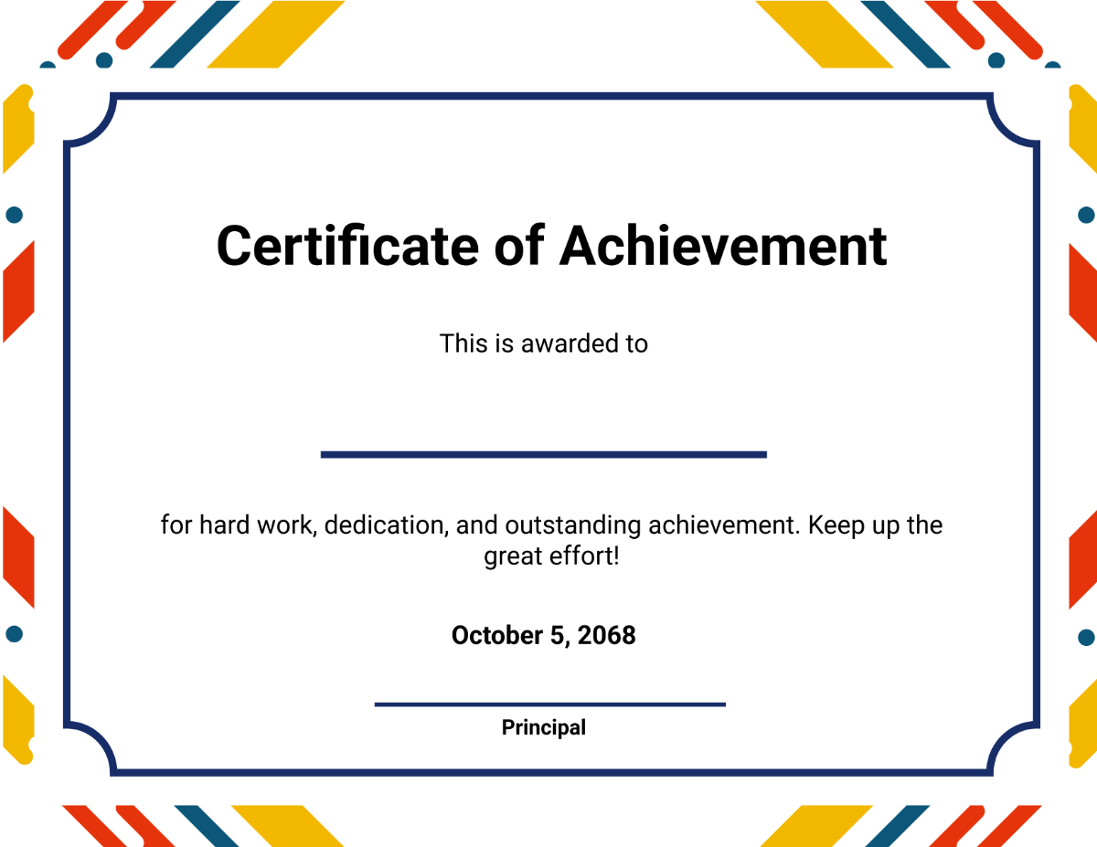 Free Achievement Certificate Templates To Customize Online in Free Printable Certificate of Achievement