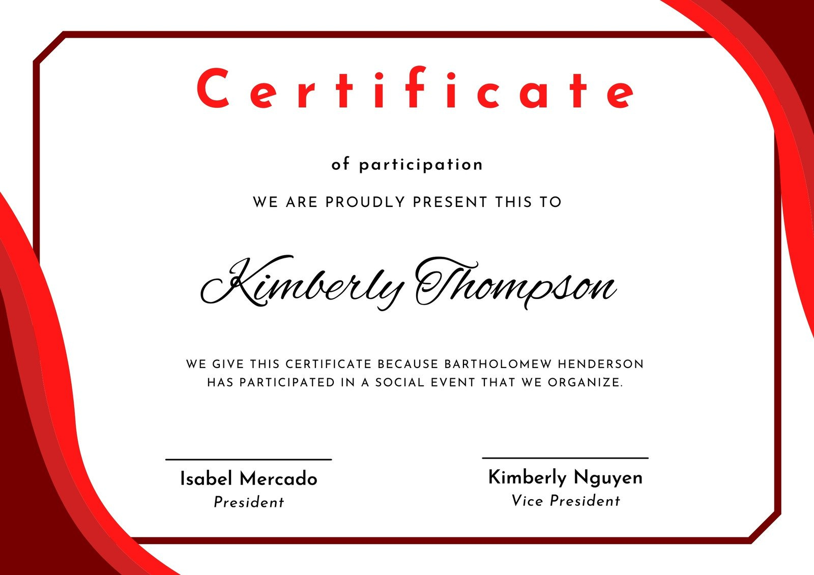 Free Custom Printable Attendance Certificate Templates | Canva with regard to Perfect Attendance Certificate Free Printable