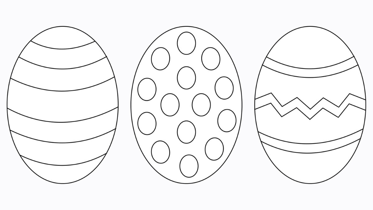 Free Easter Egg Template (+ 9 Easy Crafts!) - The Craft-At-Home Family in Egg Template Free Printable