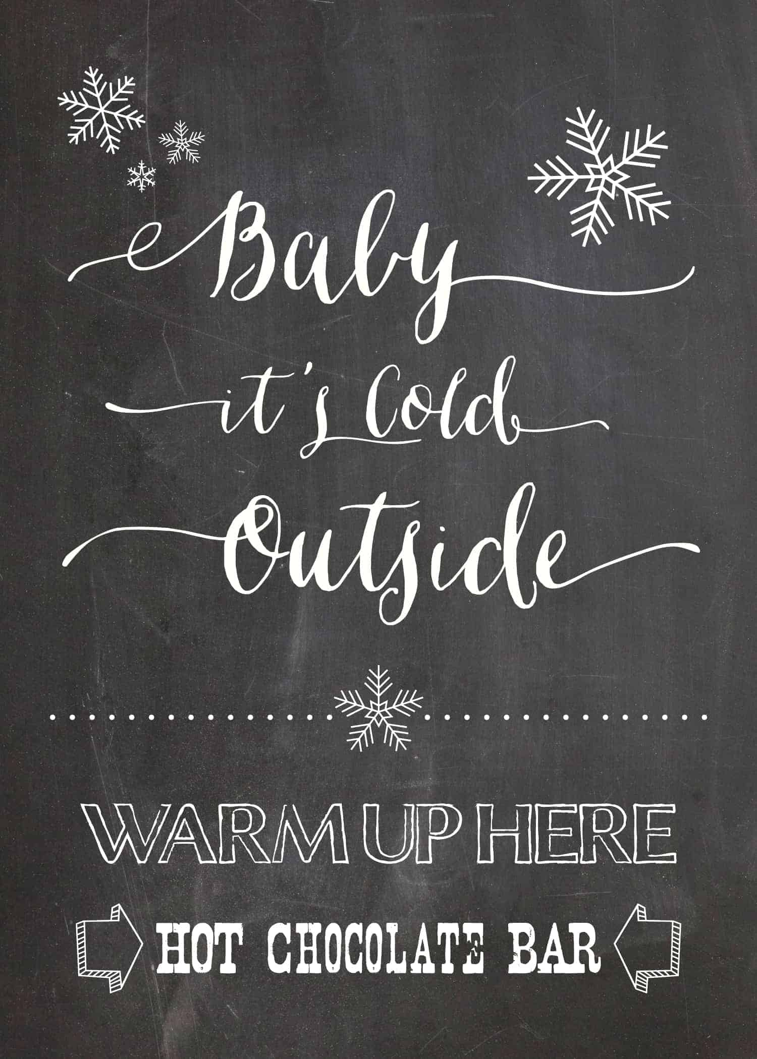 Free Hot Chocolate Bar Printable | Mountainmodernlife within Hot Cocoa Bar Free Printables