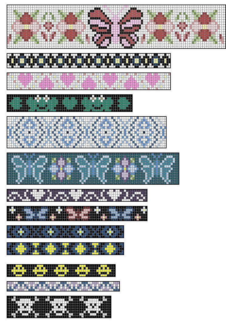 Free Loom Patterns - Sewing Pattern Library pertaining to Free Printable Bead Loom Patterns