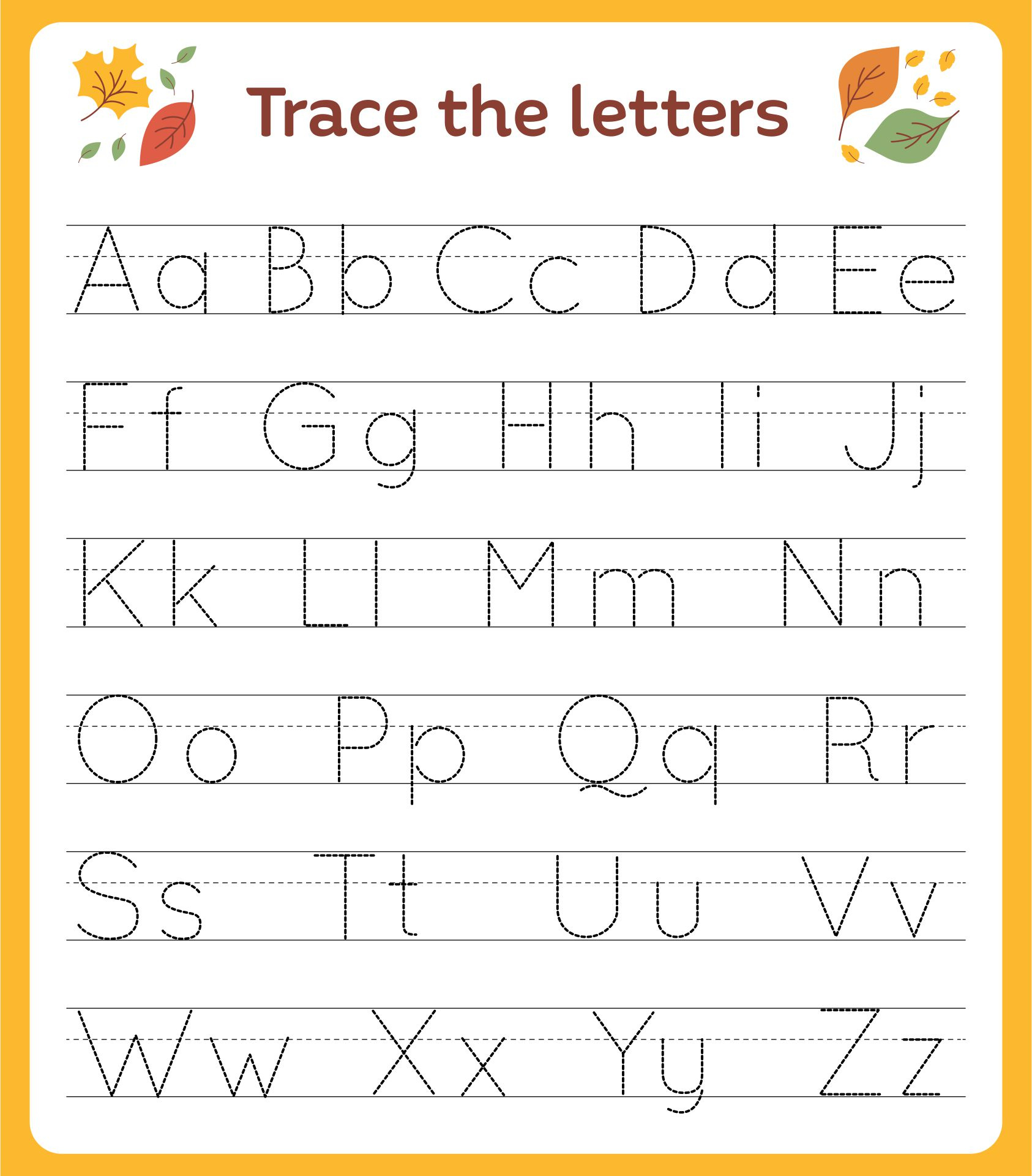 Free Printable Alphabet Worksheets For Kindergarten - Worksheets throughout Free Printable Preschool Alphabet Worksheets