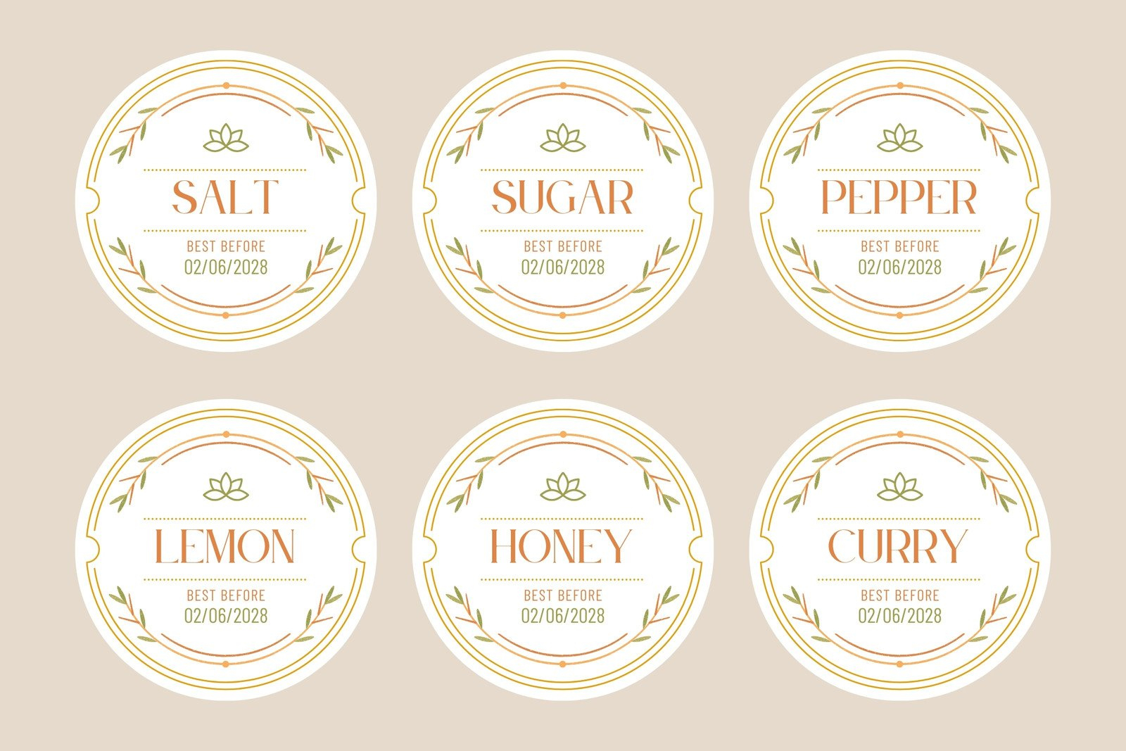 Free Printable And Customizable Kitchen Label Templates | Canva pertaining to Free Printable Labels For Jars