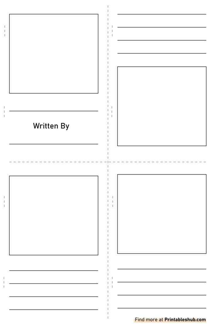 Free Printable Blank Mini Book Template [Pdf Included] inside Make Your Own Book Printable