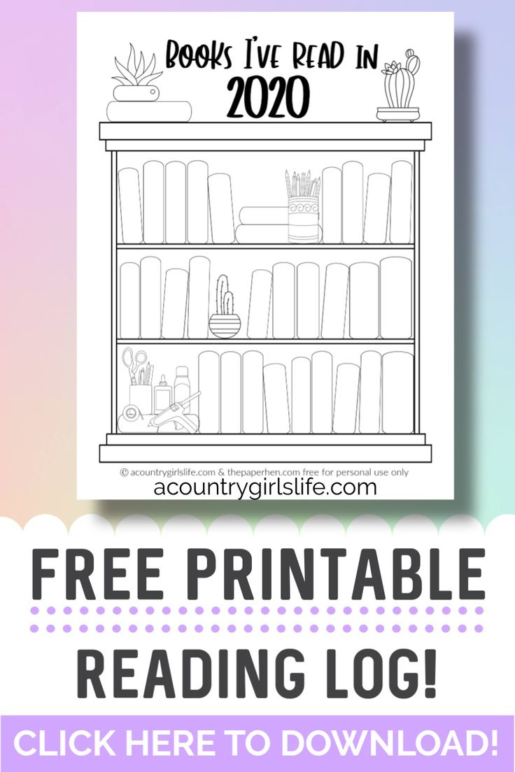 Free Printable Bookshelf Reading Log Tracker And Coloring Page For with regard to Bookshelf Reading Log Free Printable