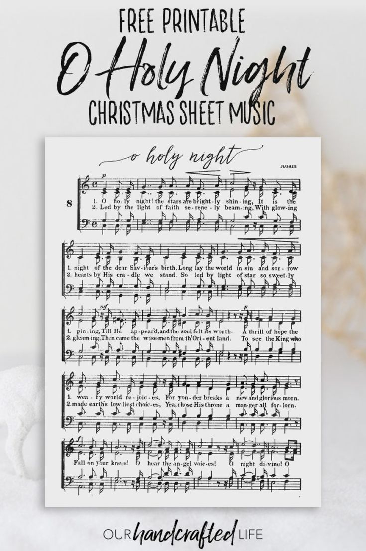Free Printable Christmas Sheet Music with Free Christmas Sheet Music Printable