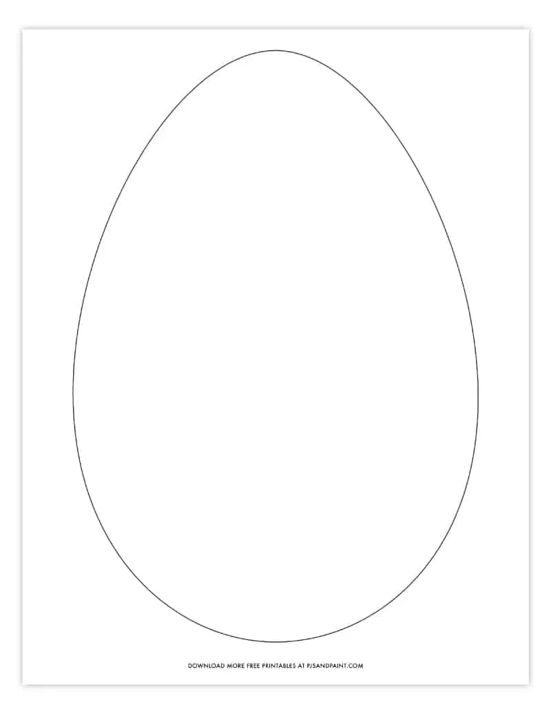 Free Printable Easter Egg Coloring Pages - Easter Egg Template within Egg Template Free Printable