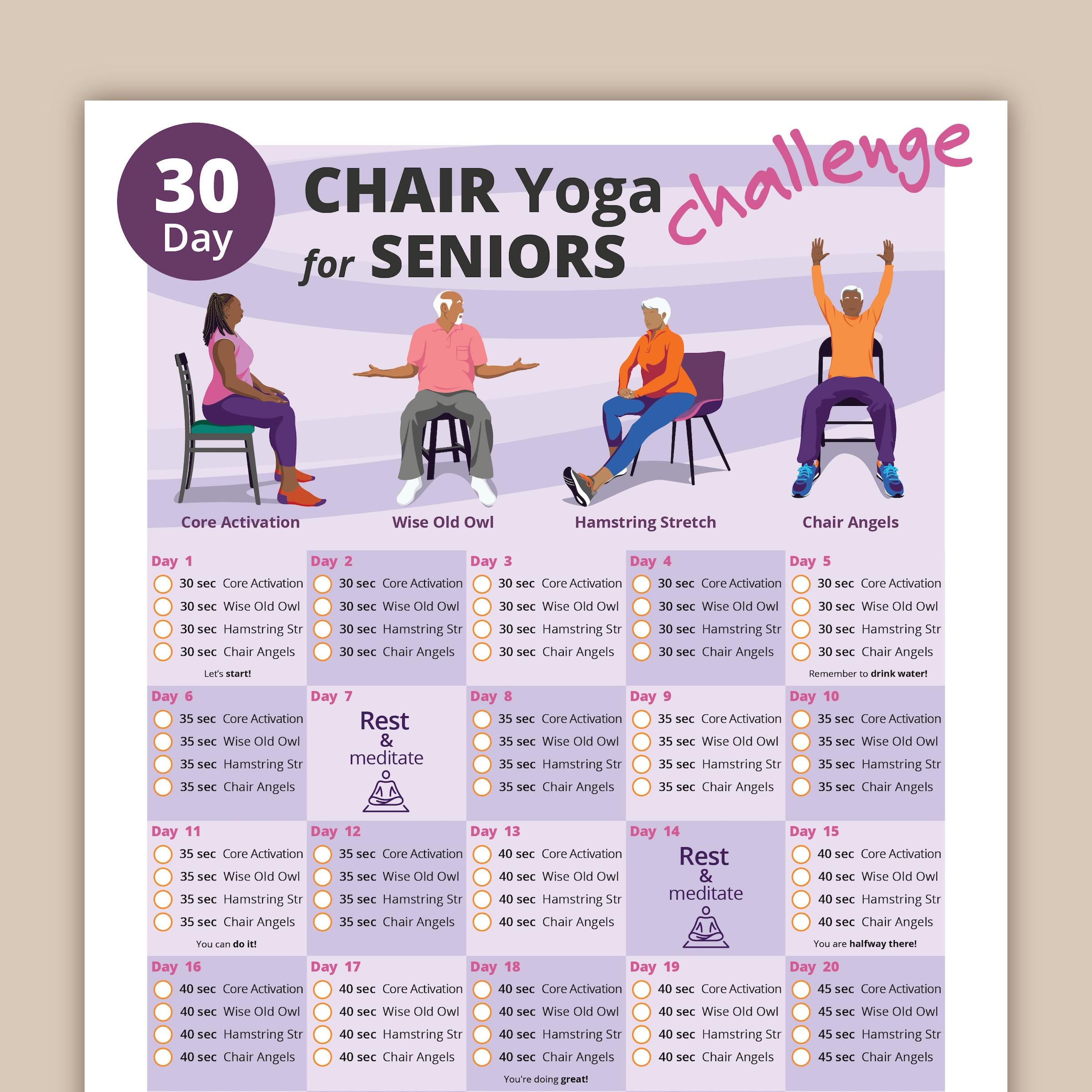 Free Printable Easy Chair Yoga For Seniors Printable Chair within Free Printable Chair Exercises For Seniors With Pictures