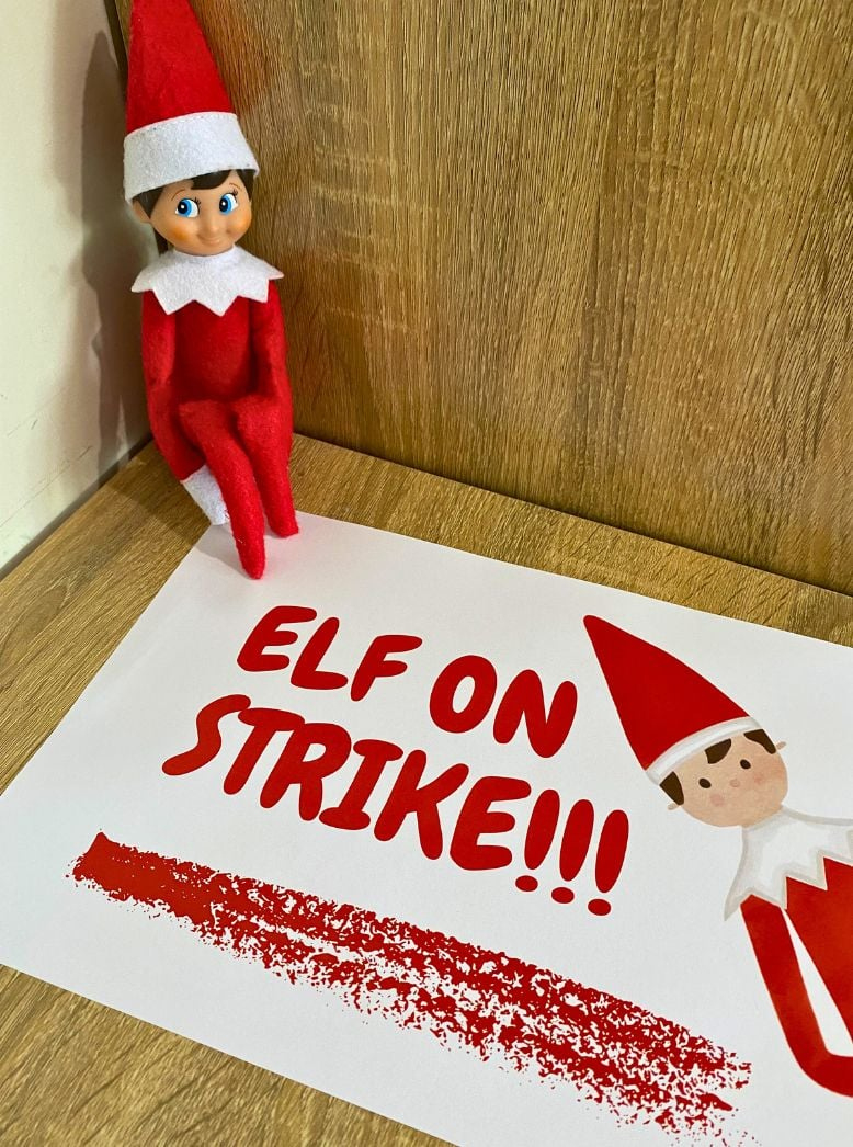 Free Printable Elf On Strike Signs For Bad Behavior | Parties Made for Elf on Strike Printable Free