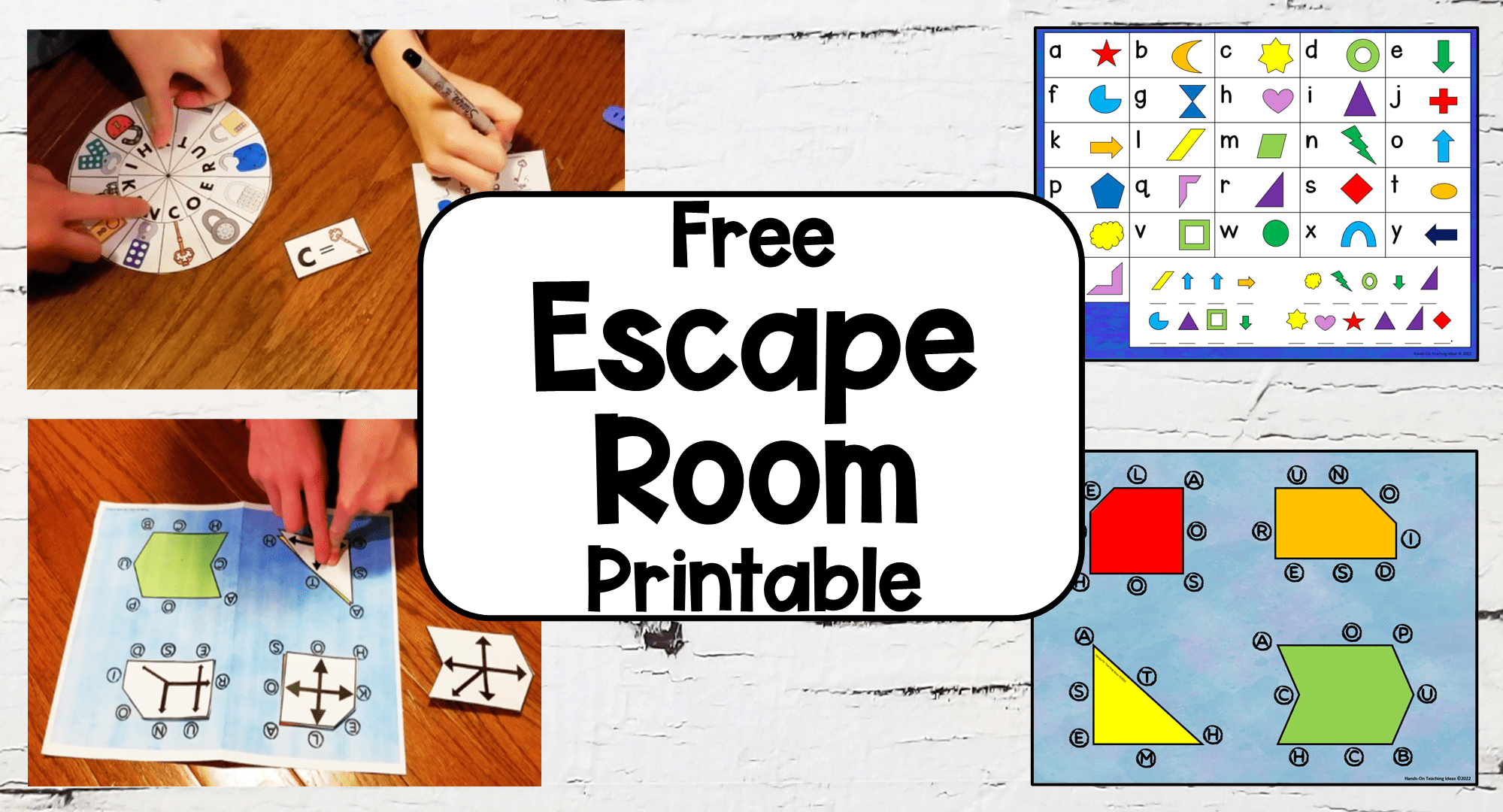 Free Printable Escape Room For Kids with Riddle Printable Escape Room Puzzles