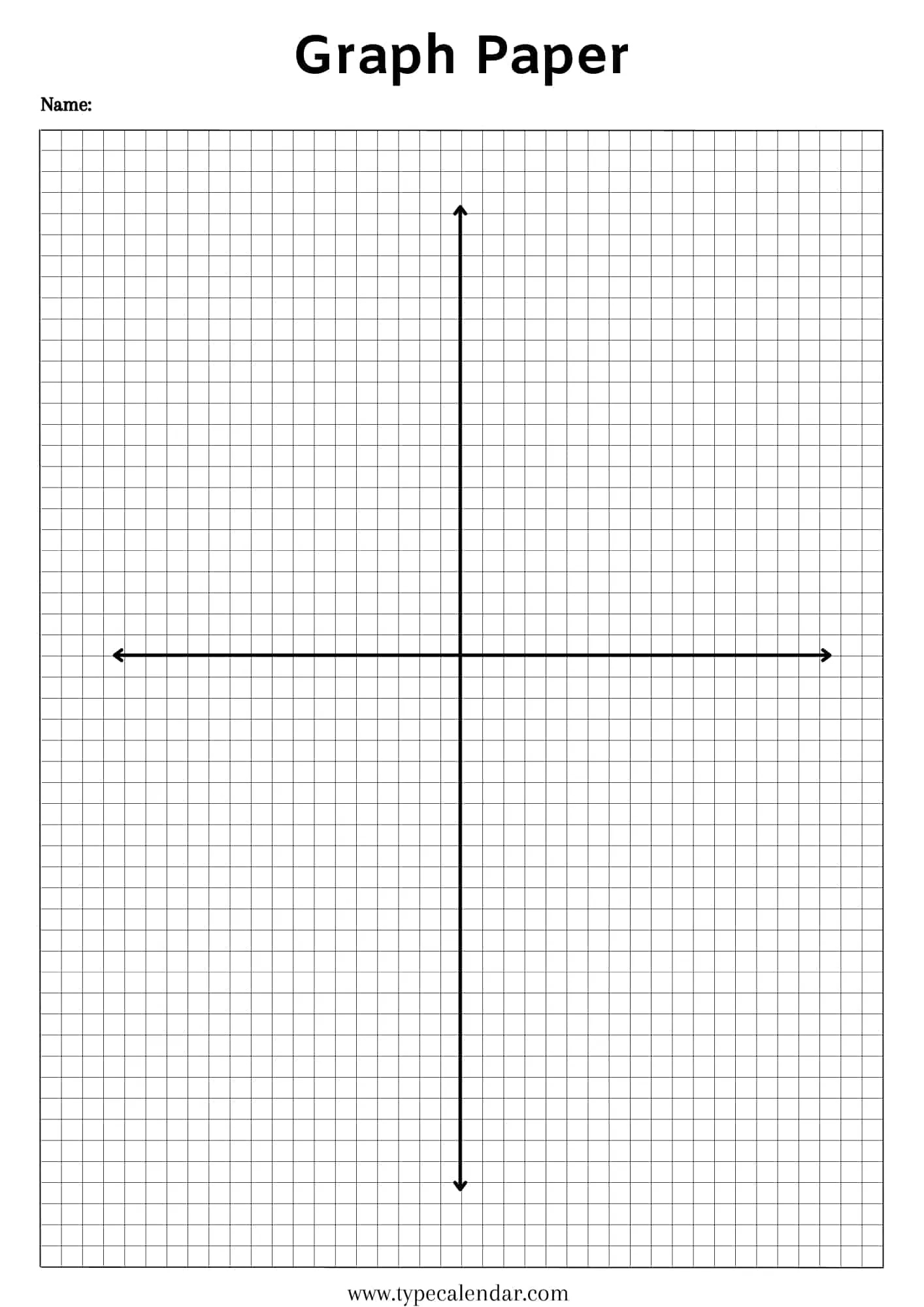 Free Printable Graph Paper Templates [Excel, Word, Pdf] 8.5 X 11 intended for Full Page Printable Graph Paper