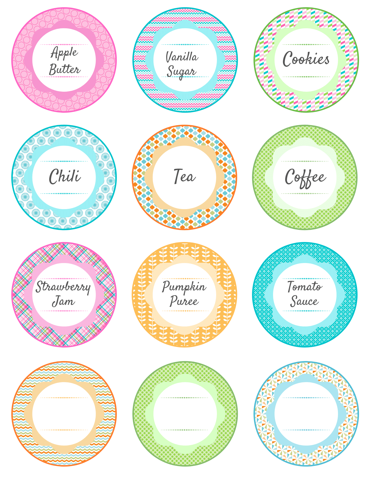 Free Printable Mason Jar Labels - Jill Goes within Free Printable Labels For Jars