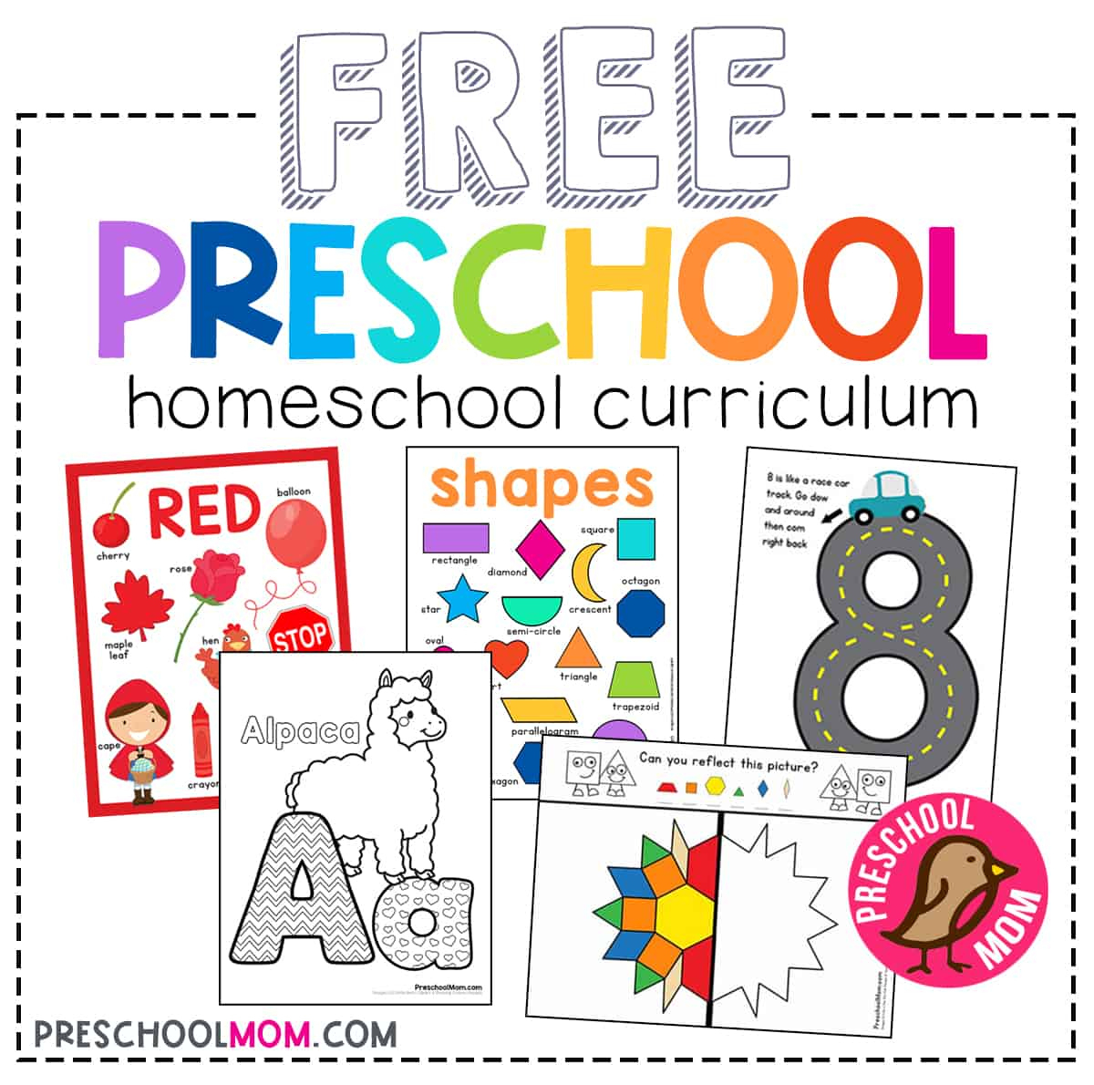 Free Printable Preschool Worksheets - Preschool Mom within Preschool Activities At Home Printable