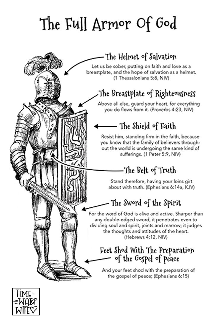 Free Printable - The Full Armor Of God for Free Printable Armor of God Printables