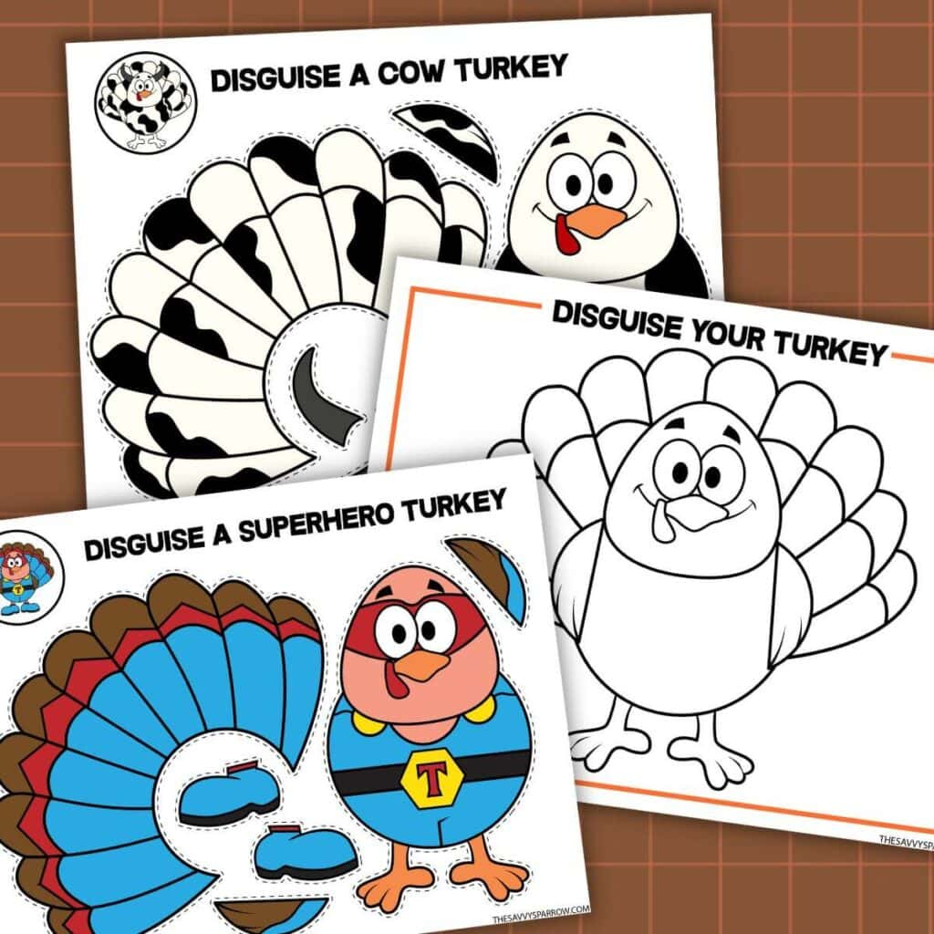 Free Printable Turkey In Disguise Templates To "Hide A Turkey" with regard to Printable Disguise A Turkey Template