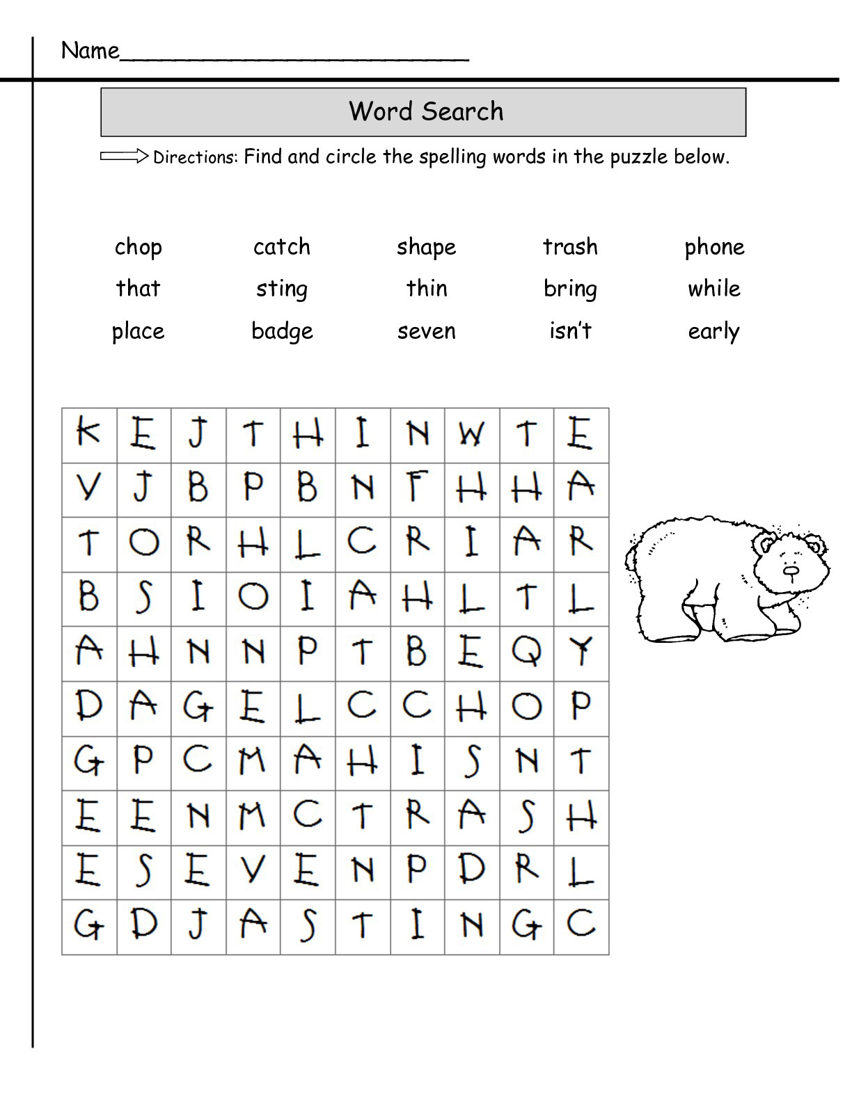 Free Printable Word Search Second Grade, Download Free Printable with regard to Word Search For 2Nd Graders Printable