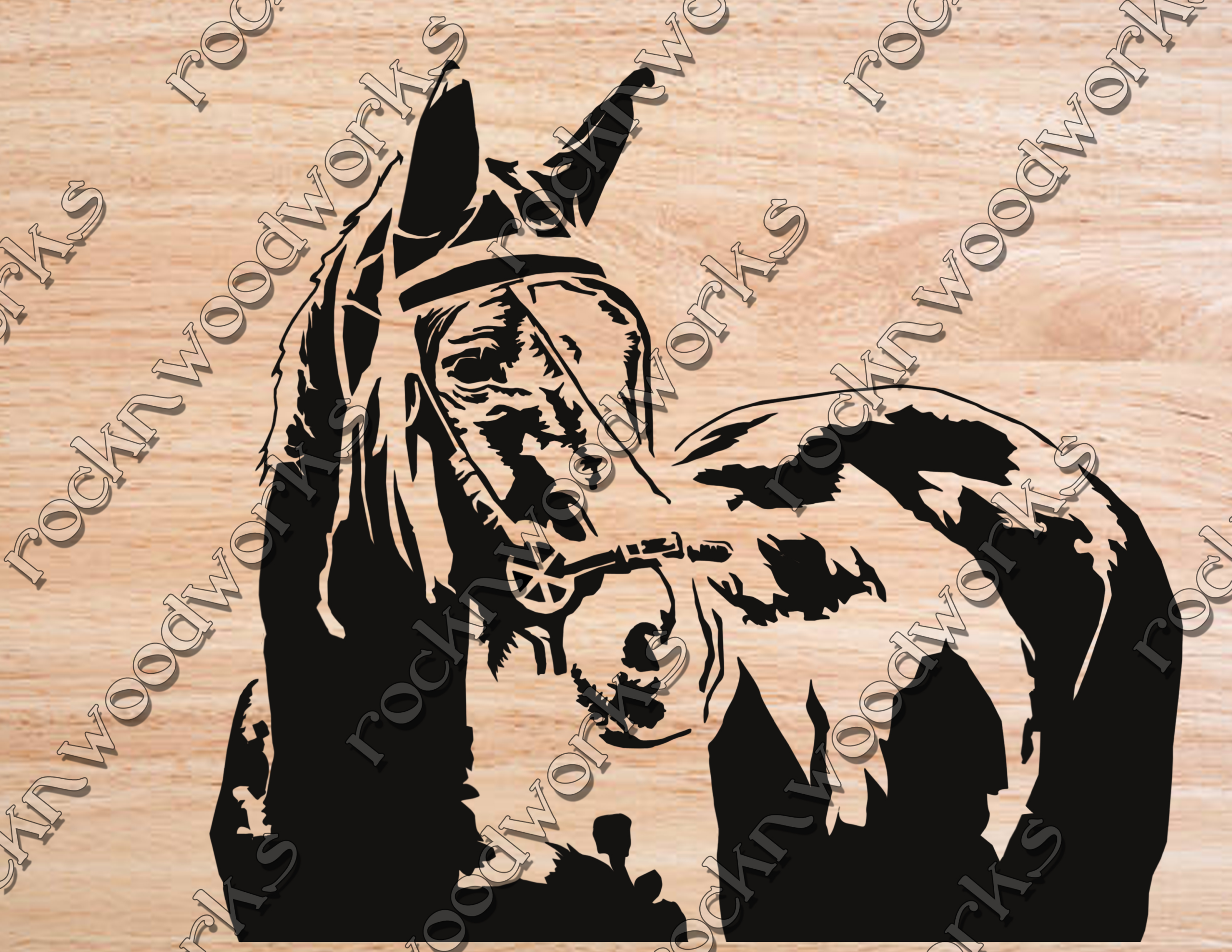Horse Scroll Saw Pattern 1 – Maker Patterns with Free Printable Wildlife Scroll Saw Patterns