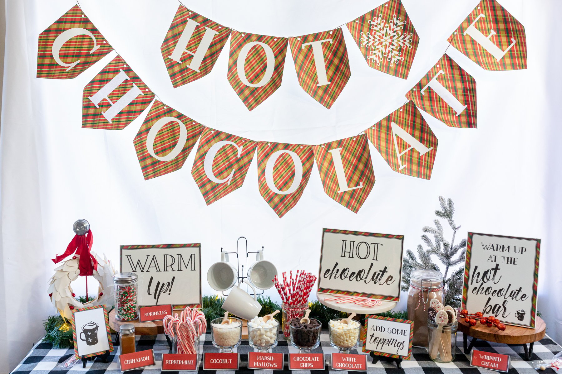 Hot Chocolate Bar Ideas And Free Printable Signs - Play Party Plan for Free Hot Cocoa Bar Printables
