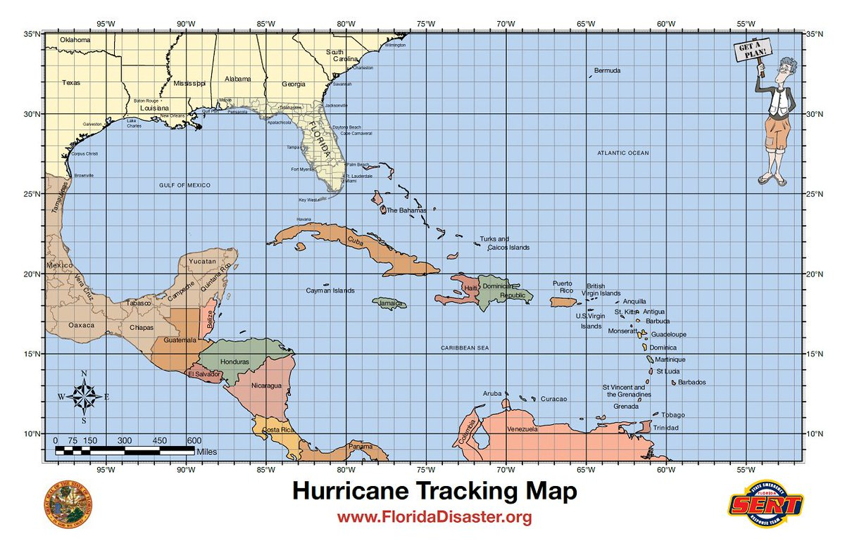 Hurricane Tracking Chart: Full Atlantic Storm Hurricane Tracking pertaining to Gulf of Mexico Hurricane Tracking Map Printable