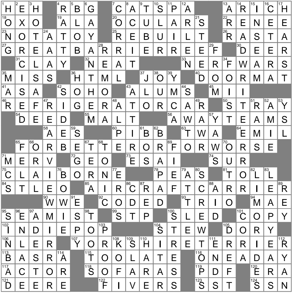La Times Crossword 22 Oct 23, Sunday - Laxcrossword pertaining to Sunday La Times Crossword Printable
