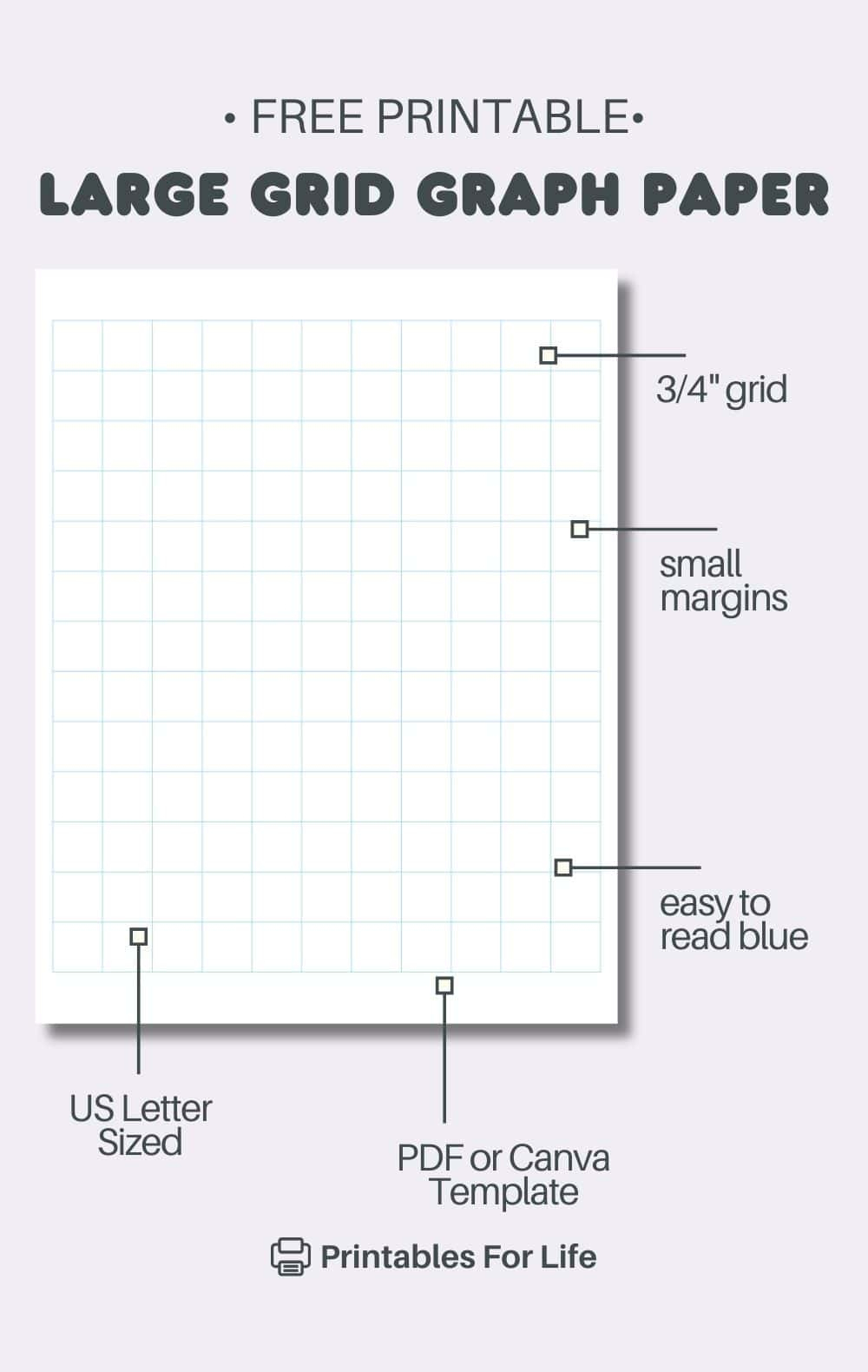 Large Grid Graph Paper | Free Printable regarding Free Printable Graph Paper For Quilting