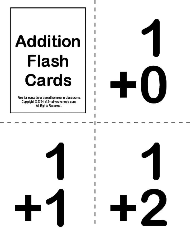 Math Flash Cards - Addition, Subtraction, Multiplication And More pertaining to Free Printable Math Flash Cards