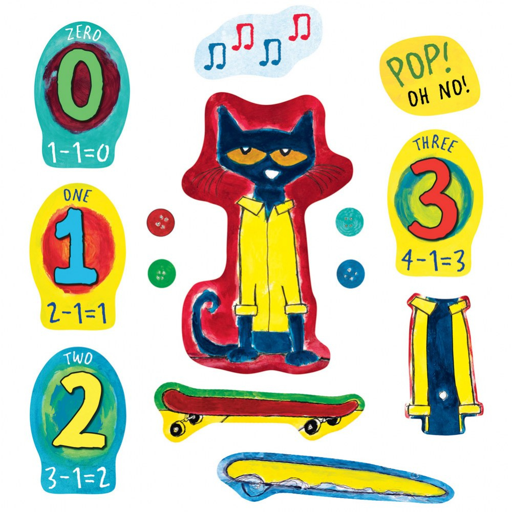 Pete The Cat And His Four Groovy Buttons Felt Set - 14 Pieces for Printable Pete The Cat And His Four Groovy Buttons