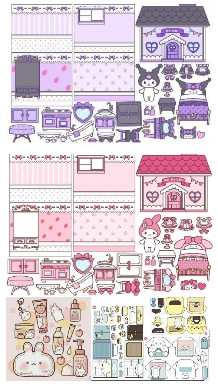 Pinchelsey Joy A. Elijay On Quick Saves In 2025 | Paper Dolls pertaining to Sanrio Paper Doll House Printable