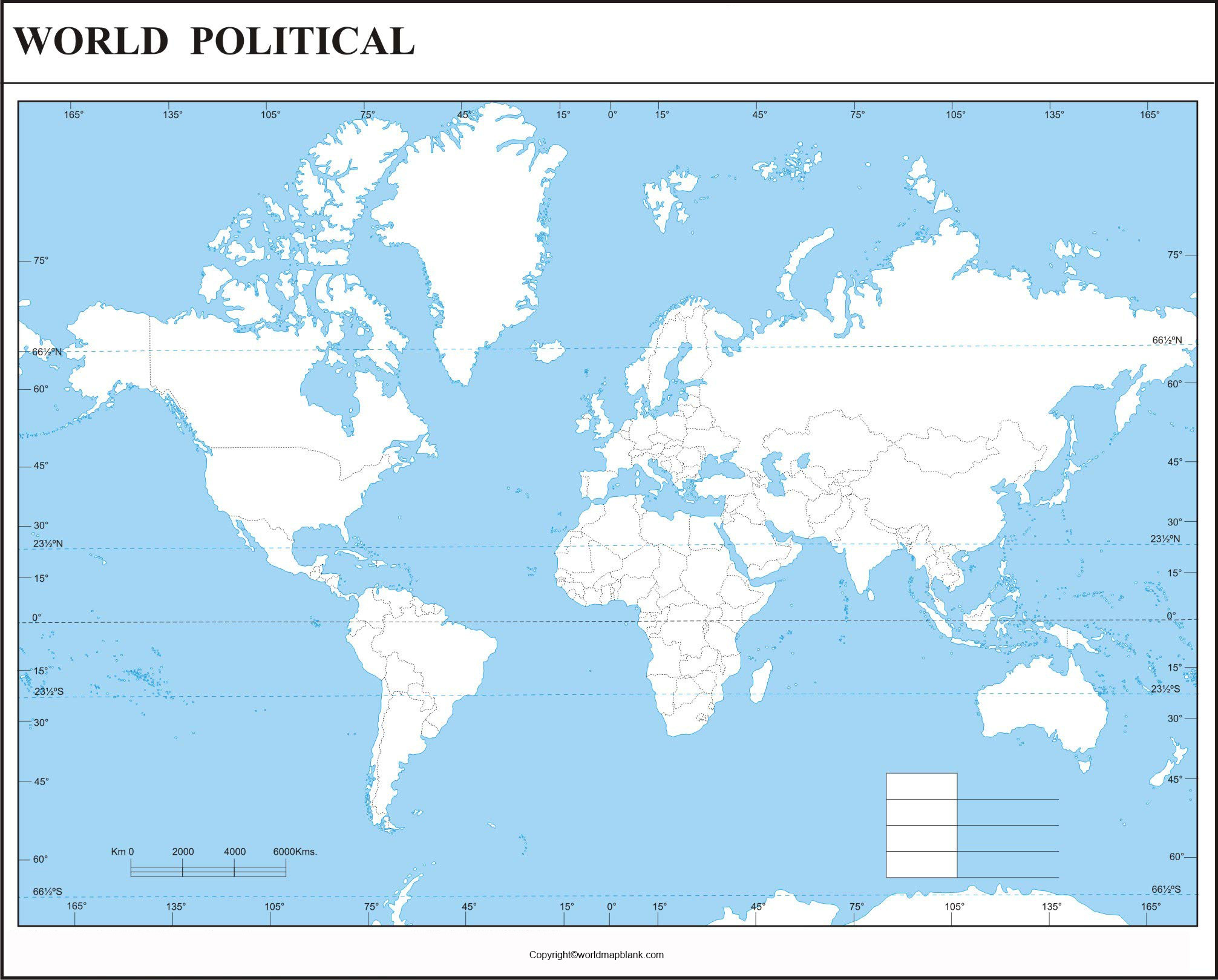 Politische Weltkarte Zum Ausdrucken – Kostenloser Download for Printable Map of the World
