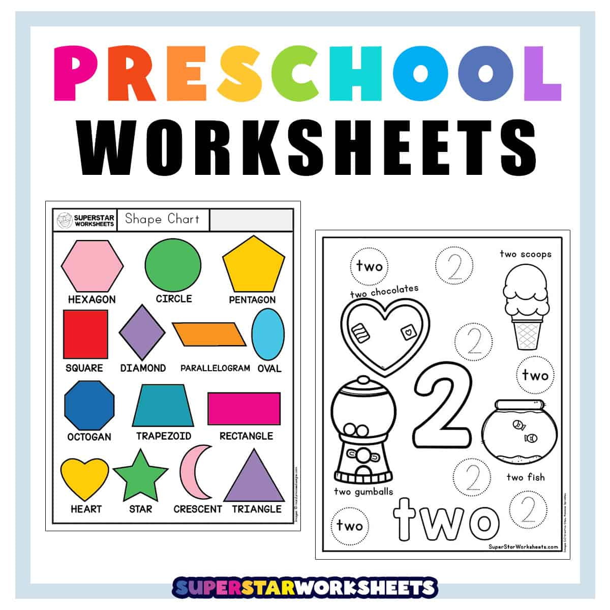 Preschool Worksheets - Superstar Worksheets intended for Preschool Activities At Home Printable