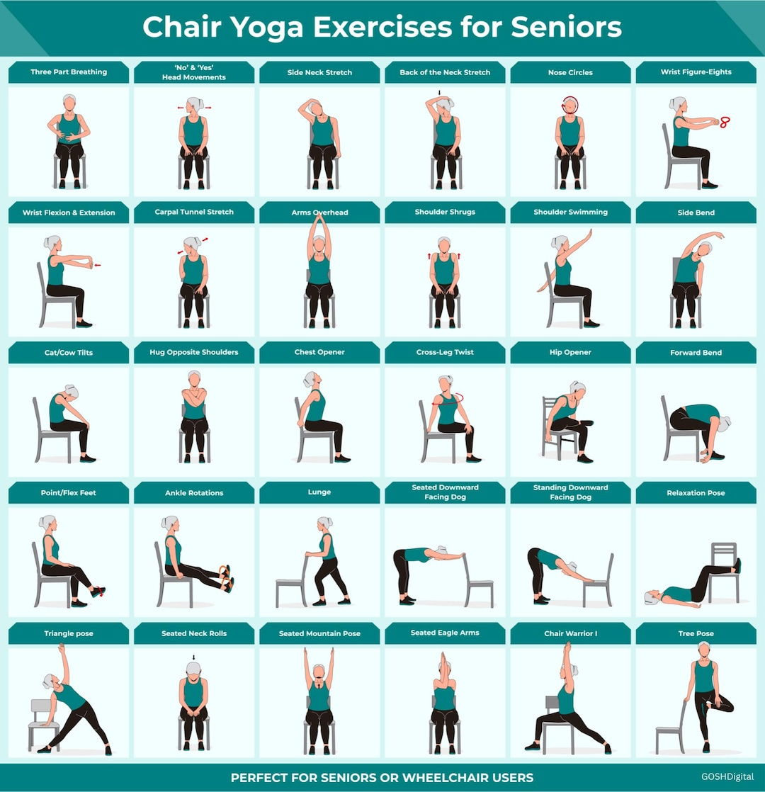 Printable Chair Exercises For Seniors Yoga Exercises Armchair for Free Printable Chair Exercises For Seniors With Pictures