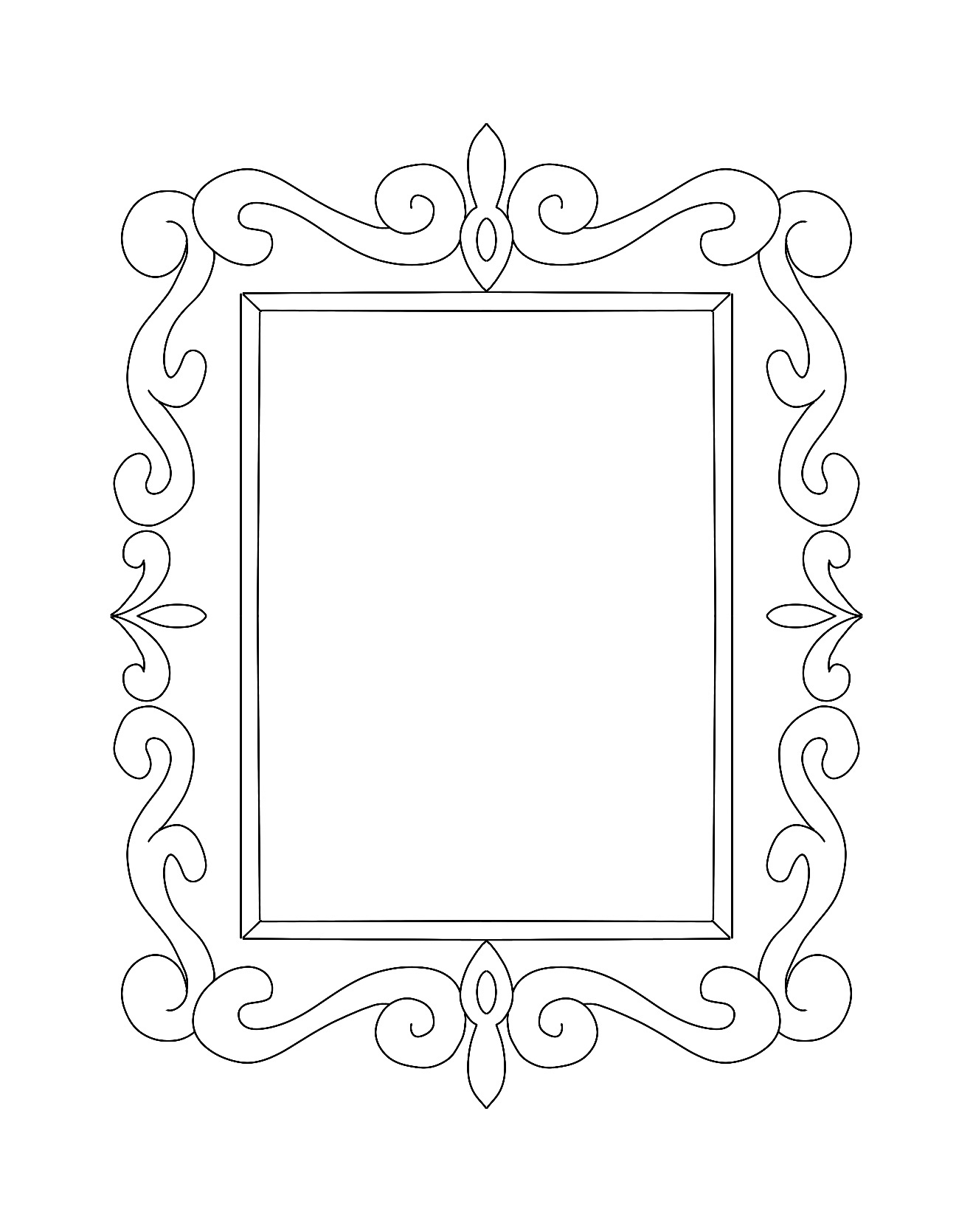 Printable Picture Frames Free - Printable Party Favors within Downloadable Free Printable Picture Frame Templates